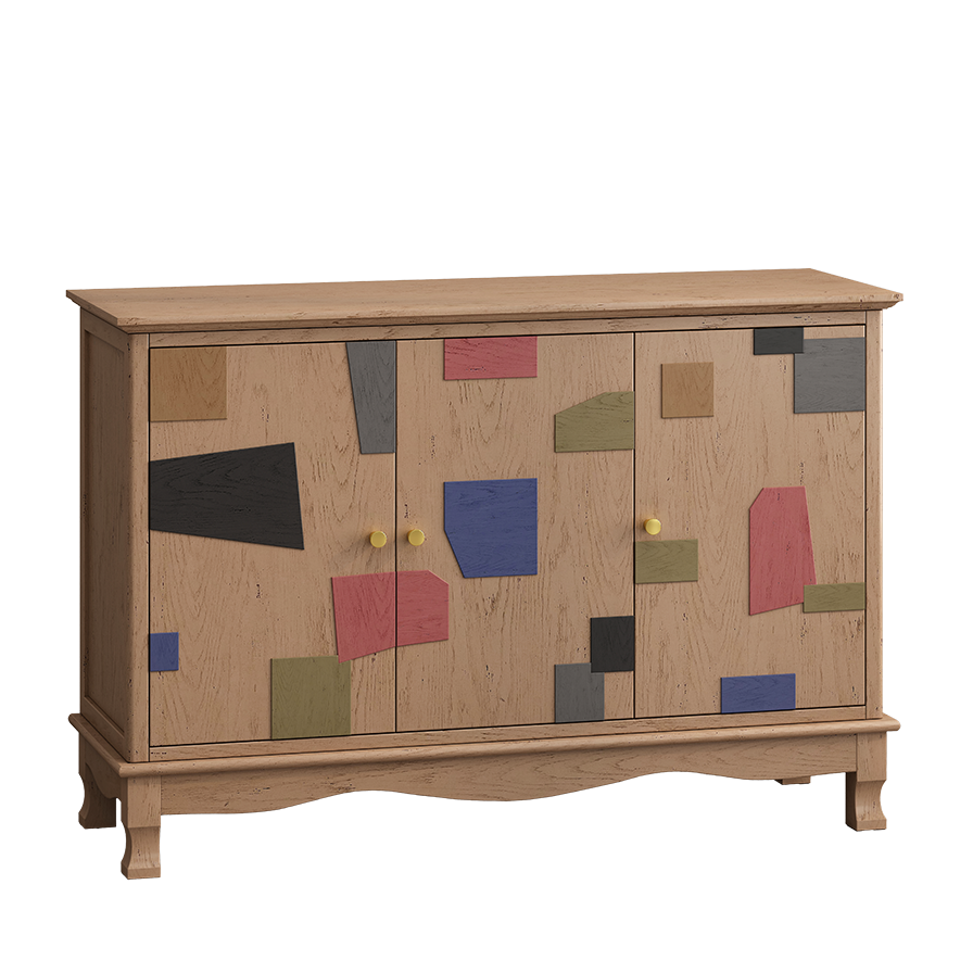 Urban Mosaic 3-Door Cabinet